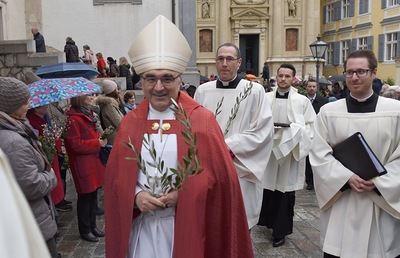 Palmweihe mit Bischof Wilhelm Krautwaschl im Grazer Dom 2019