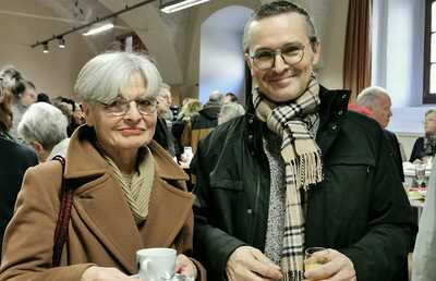 Prof. Bolterauer mit seiner Mutter