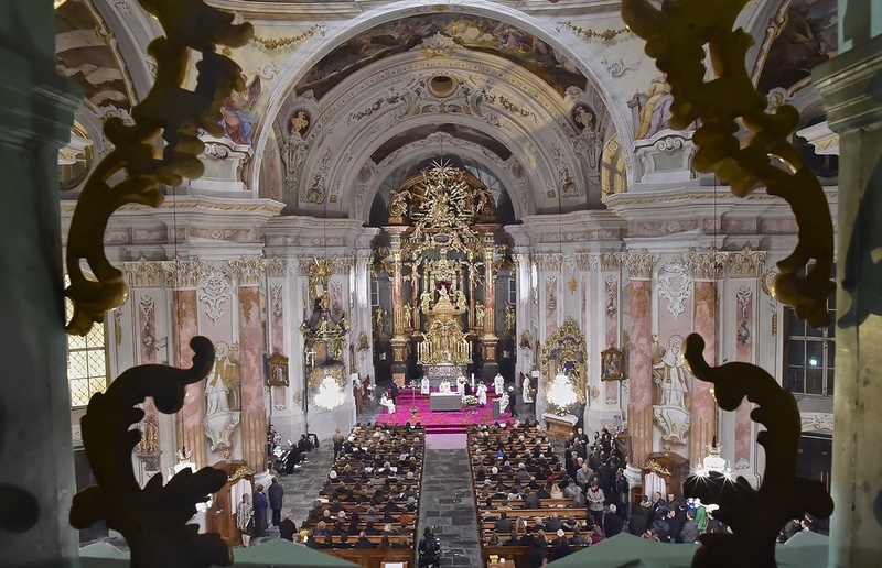 Karl Stockner Die barocke Basilika besteht seit dem 18. Jahrhundert, sie wurde im Dezember 2017 zur Basilika minor ernannt. Archivbild