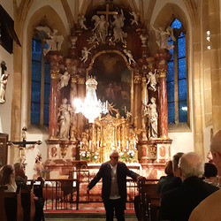 Die ansonsten geschlossene Kirche, genannt 'Kleiner Dom',  öffnete in der langen Nacht ihre Türen.