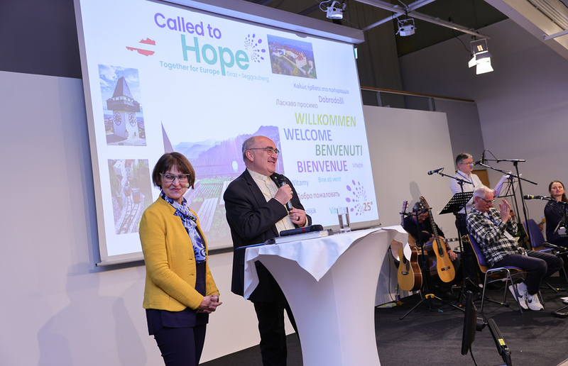 Diözesanbischof Wilhelm Krautwaschl beteiligte sich an der Tagung von Together4Europe in Seggau.