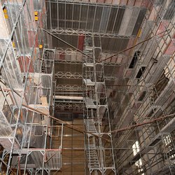 Baustellenführung mit Diözesanbischof Wilhelm Krautwaschl in der Langen Nacht der Kirchen 2019