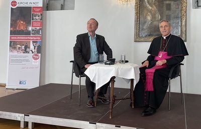 Zu Gast bei Kirche in Not in Graz: Erzbischof Georg Gänswein.
