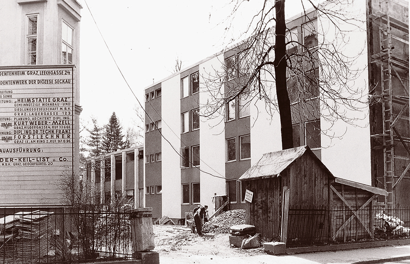 Das damals neue Afro- Asiatische Institut wurde 1964 eröffnet. / Foto: Sonntagsblattarchiv/AAI
