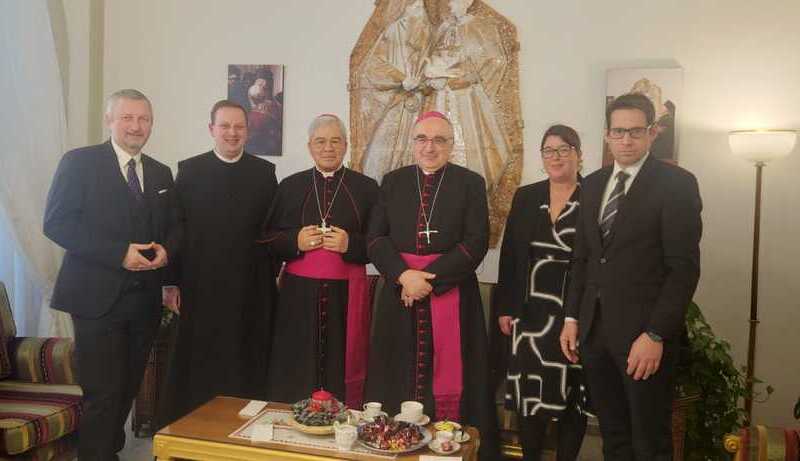 Bischof Wilhelm in Israel / Katholische Kirche Seiermark Grazer Delegation zu Gast beim apostolischen Nuntius in Israel.