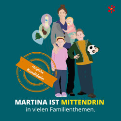Martina könnte sich eine Mitarbeit im PGR vorstellen, wenn die sie mit Gleichgesinnten Kinder- und Familienthemen in der Pfarre entwickeln und umsetzen kann.