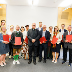 mit Bischof Wilhelm Krautwaschl