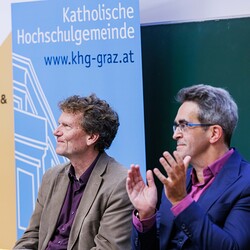 Soziologe Hartmut Rosa und Grazer Religionswissenschaftler Franz Winter