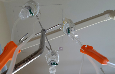 'Der ständige Blick nach oben zu den Infusionsflaschen war verbunden mit dem Gebet 'O Gott komm mir zur Hilfe''.