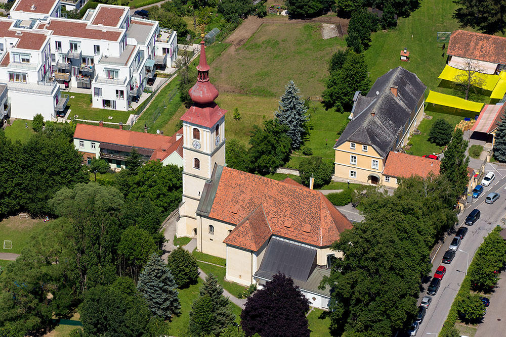 Pfarre Graz-St. Peter / Katholische Kirche Steiermark, Harry Schiffer Photodesign, Luftaufnahme