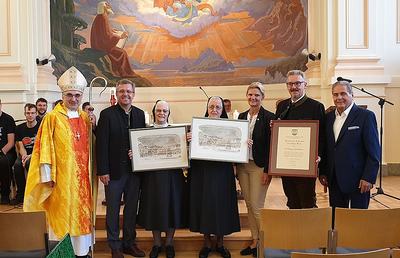 Feierten im Pius-Institut Jubiläum und Abschied: