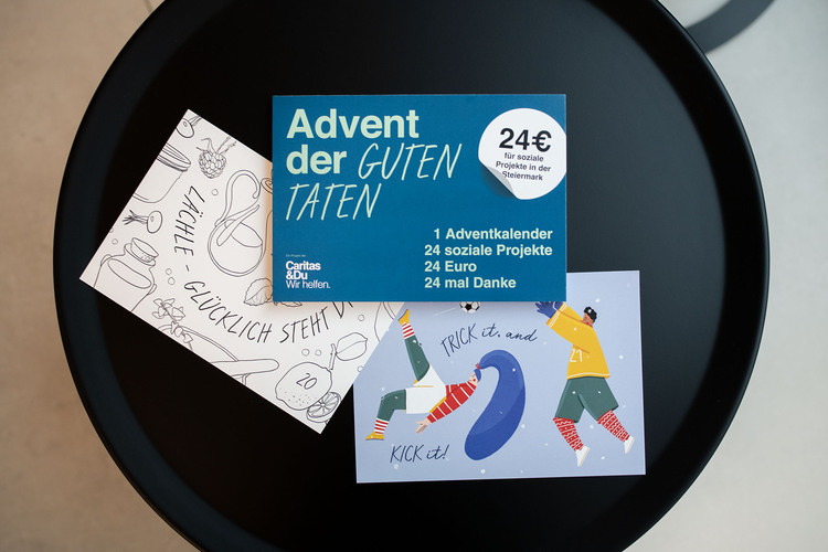 Caritas 24 Mal soziale Projekte unterstützen - das geht mit dem Adventkalender 'Advent der guten Taten'.