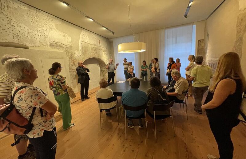 Lange Nacht der Kirchen / Katholische Kirche Steiermark Der Freskenraum im Grazer Bischofhof war ein Höhepunkt bei den Führungen in der Langen Nacht der Kirchen 2023.