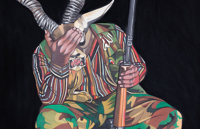 Deborah Sengl: Broken Soldiers, 2017 (Ausschnitt)
