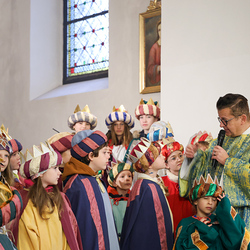 Er erzählte Erlebnisse von ihm als Sternsinger.